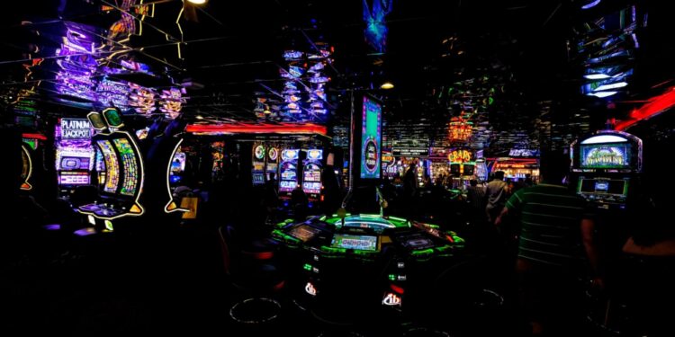 People in gaming room