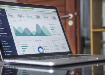 A monitor showing real-time data dashboards, representing the continuous monitoring at the heart of AI managed security.
