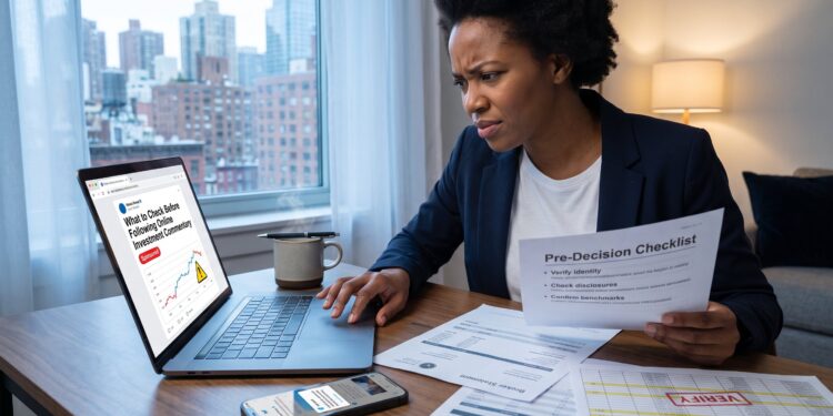 What to Check Before Following Online Investment Commentary